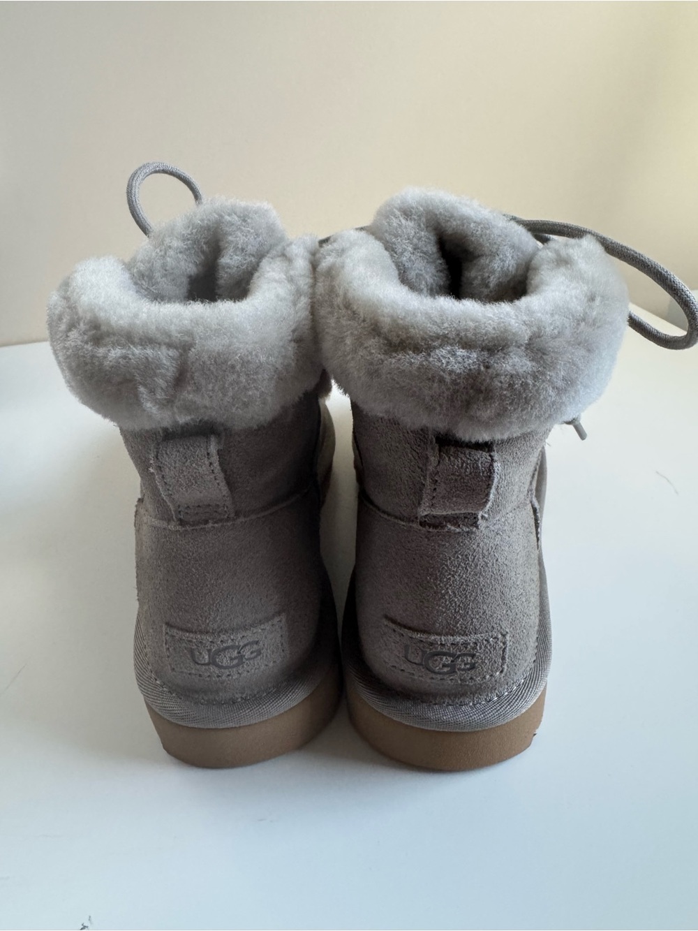 Ugg Classic Mini Posy Ankle Booties - Grey NWT - Picture 3 of 5